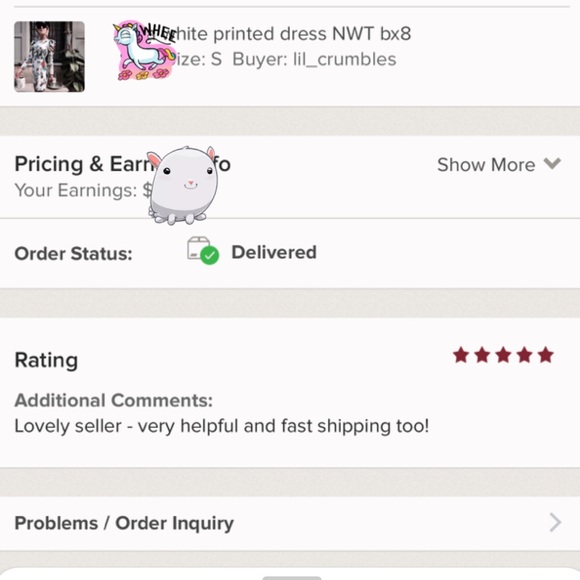 Rica white printed dress NWT bx8 - Picture 8 of 8